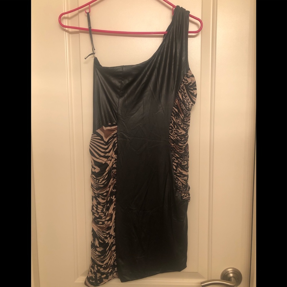Kardashian Faux Leather BEBE Dress
